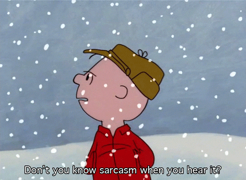 Charlie Brown Christmas Sarcasm Quote
